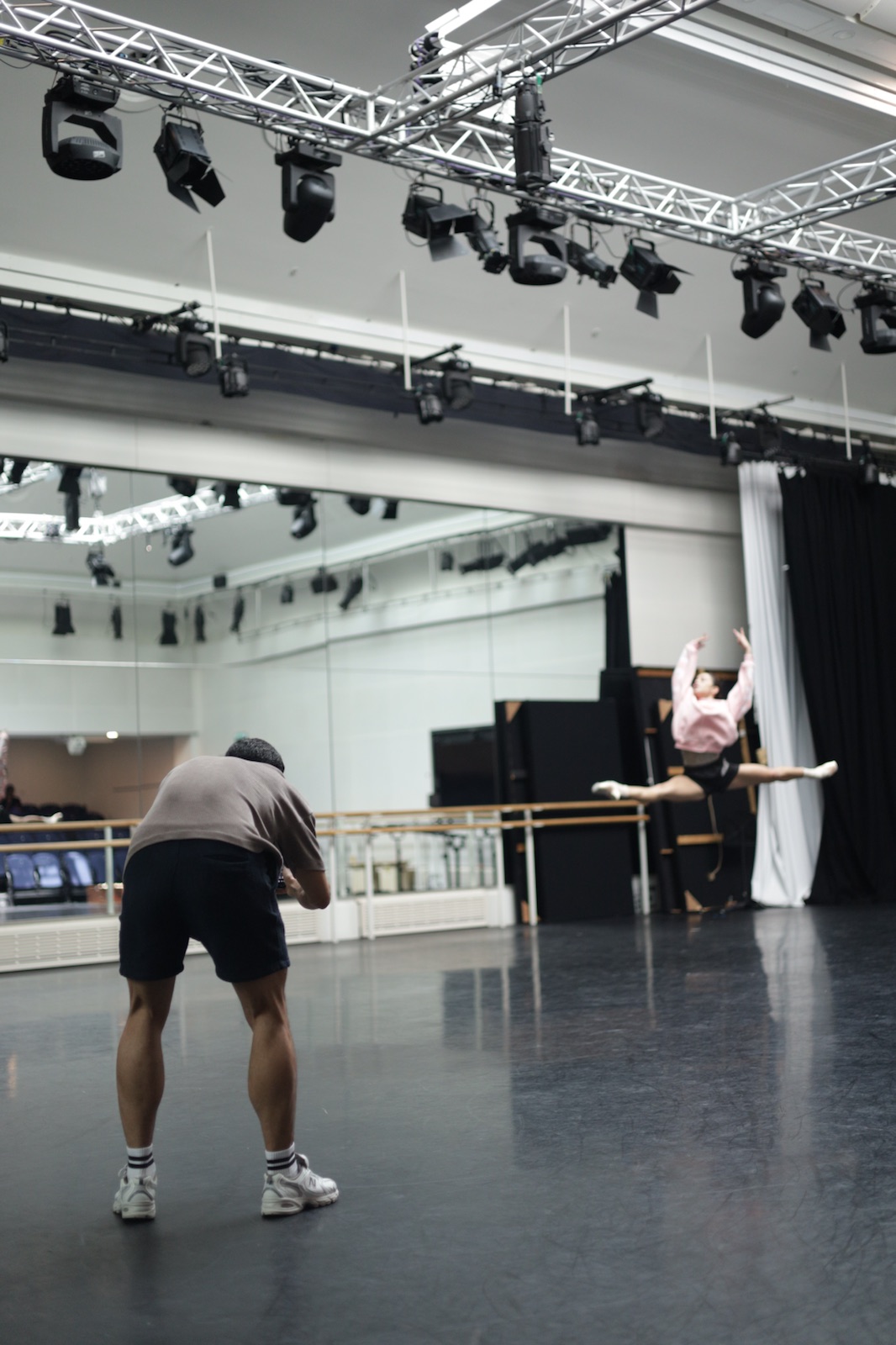 BWC filming a ballet campaign on set