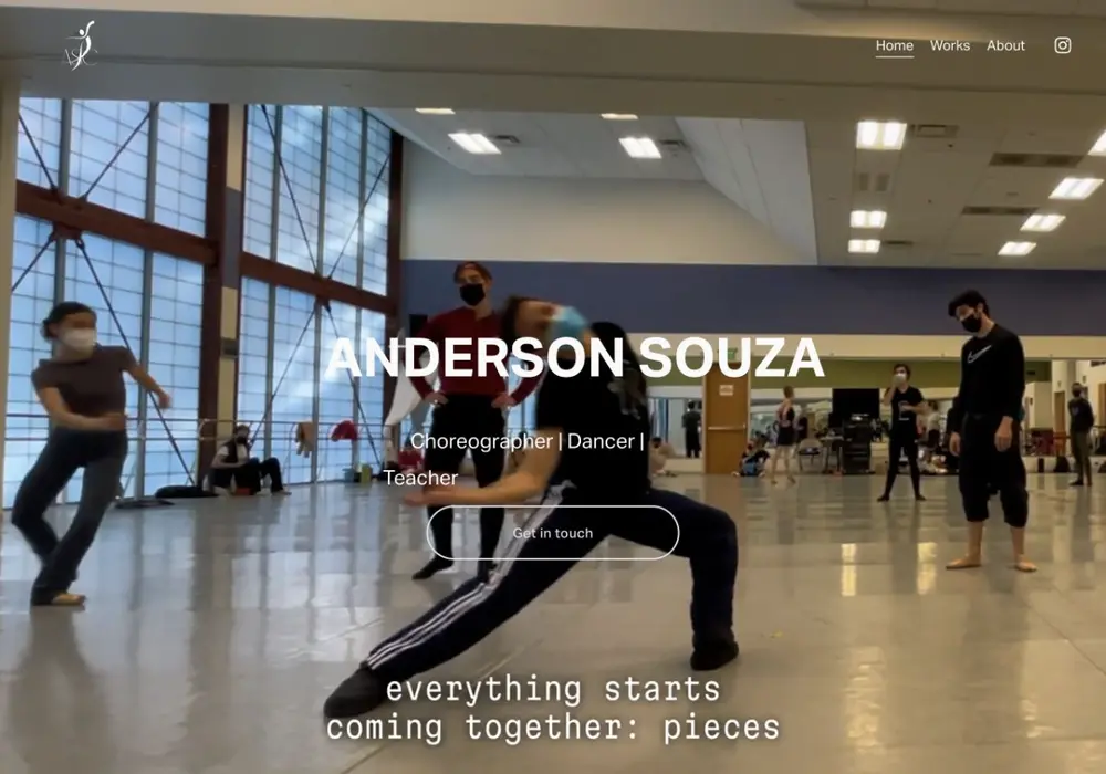 Souza Ballet website design by BWC